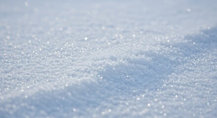 Fototapeta premium A field of snow crystals shimmering in sunlight showcasing a grainy texture