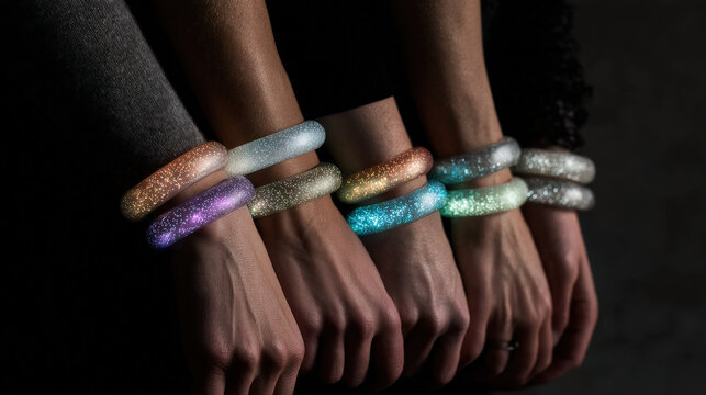 these innovative bracelets connect people across distances pulsating gently to share emotions