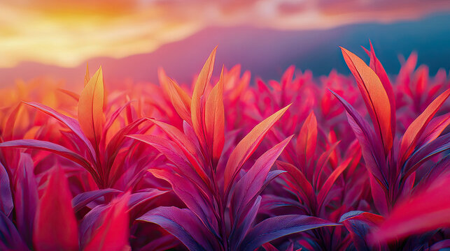 A vibrant image of arhar plants growing in a field
