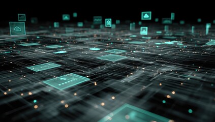 Abstract digital network graphic (2)