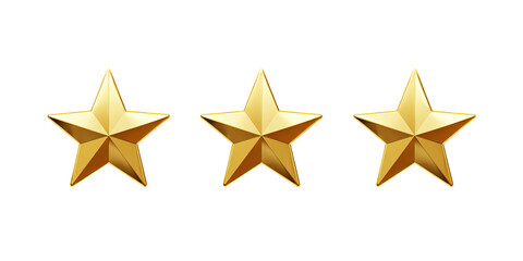 Fototapeta premium Shining Gold Stars Glittering and Glowing on Transparent Background