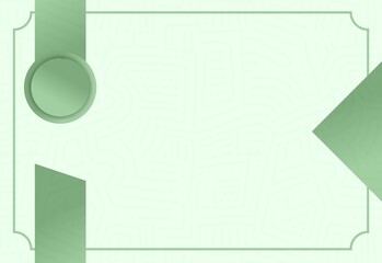 Contemporary turquoise certificate background