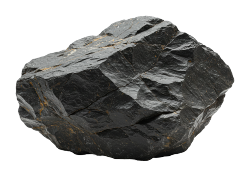 Exploring natural obsidian rock varieties geological site isolated setting earth science isolated on transparent background