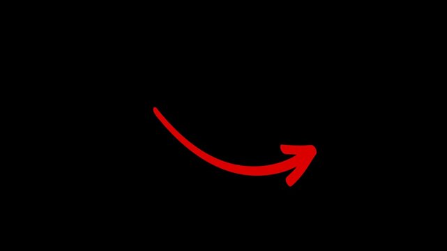 Red arrow moving indicating direction