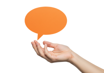 Expressing ideas through gestures human communication in a minimalist setting isolated on transparent background