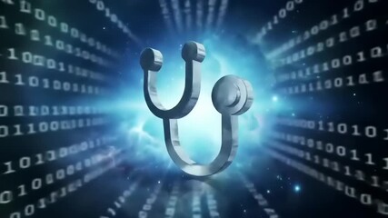 Digital Healthcare Stethoscope Icon. - Powered by Adobe