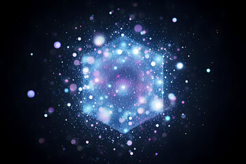 Glowing Particles in a Hexagon