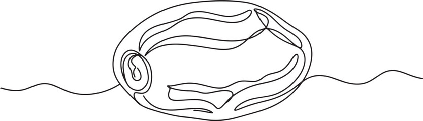Elegant continuous line drawing showcasing the natural beauty of