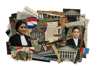 Legal advocacy event featuring diverse legal professionals in courtroom environment highlighting justice and equality isolated on transparent background