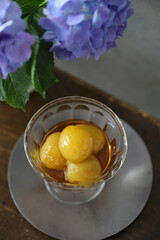 	ダージリン梅のデザート