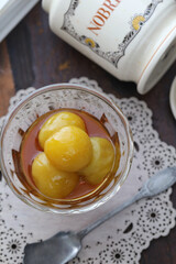 	ダージリン梅のデザート