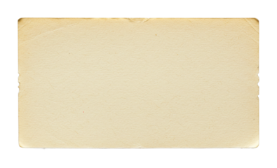 Vintage blank card nostalgic atmosphere retro aesthetic plain timeless isolated on transparent background