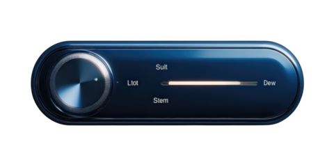 Blue button with a white background