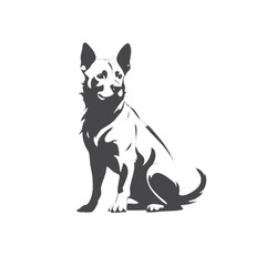 vector illustration of a dog