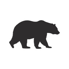 bear silhoutte vector 