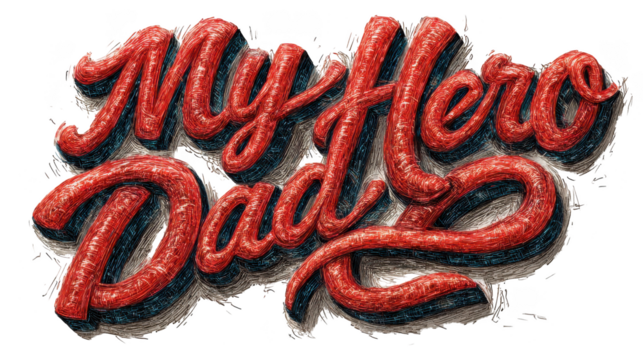 My hero dad is a great man - Powered by Adobe