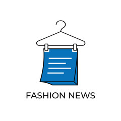 Fashion News Stylish Announcement on a Hanger