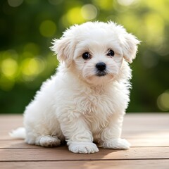 Fototapeta premium puppy bichon