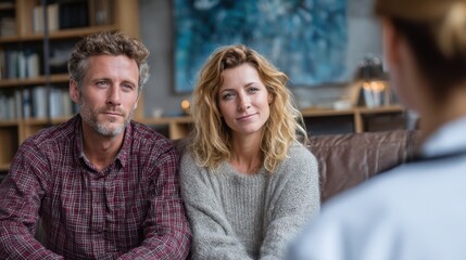 Obraz premium Couple Therapy Session: Marriage Counseling, Relationship Help