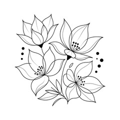 vector illustration of a flower