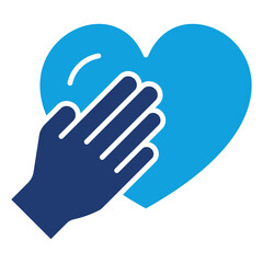 Honesty Flat Blue Icon