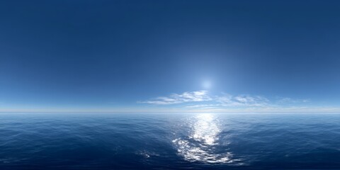 Obraz premium Ocean horizon view 360 degree hdr panorama