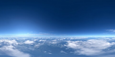 Sky horizon panorama 360 degrees hdr view