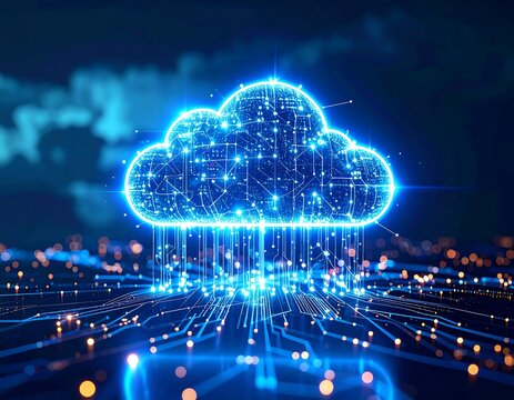 Abstract cloud computing graphic (5)