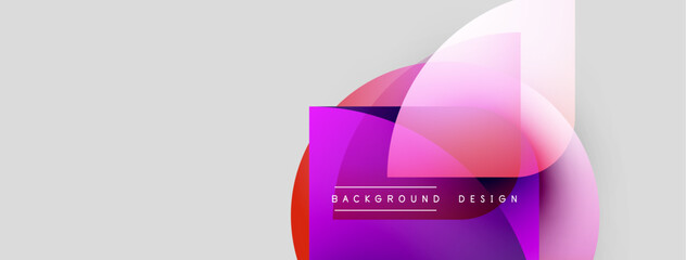 Abstract geometric shapes, pink gradients, white space. Modern design element for backgrounds, presentations. Minimalist aesthetic.