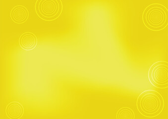 Abstract Yellow Background with Circles.