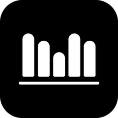Vertical Bars Semi Solid Vector Icon