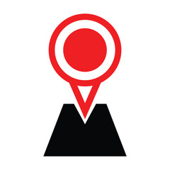 Location or map pin icon symbol.  Location pointer. geolocation gps tag icon. Mark location, location pin icon, position symbol. EPS 10