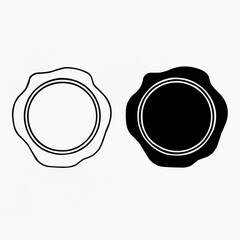 wax seal vector illustration
