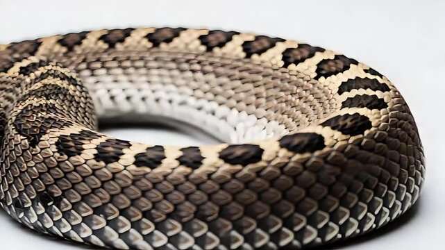 Close-Up of a Python Snake with Intricate Patterns on Its Scales