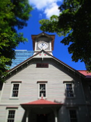 Clock Tower, Sapporo, Hokkaido, Japan - Diorama Effect