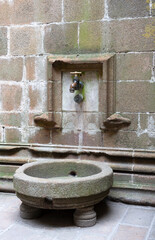 fountain in the castle