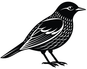 Obraz premium Elegant simplified bird silhouette design featuring a minimalist and modern aesthetic for various applications