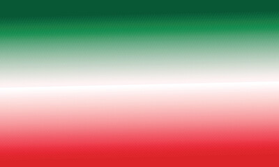 Degradado tricolor en horizontal de color verde blanco y rojo 