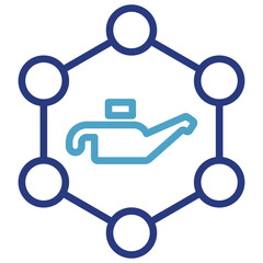 The icon of an ecosystem or integrated system in the oil industry is a metaphor for the chemical composition of petroleum fuels.