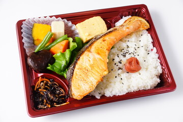 美味しい鮭弁当