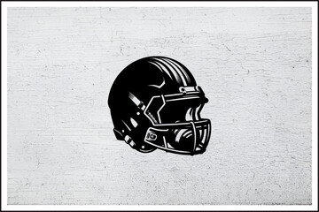 Bold American Football Helmet Silhouette
Classic Gridiron Helmet Artwork,
Strong and Stylish Football Helmet Design,
Black and White Sports Helmet Illustration,