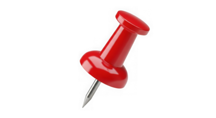 Red Push Pin 3d Render
