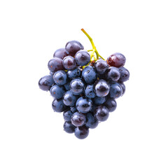 Fototapeta premium A cluster of plump, juicy red grapes, showcasing their vibrant color and natural texture