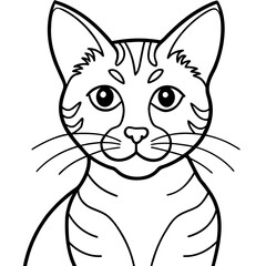 Obraz premium vector illustration of a cat