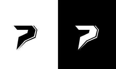 Letter P Logo With Creative Modern Business Typography Vector,