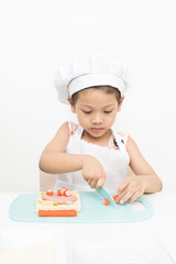 Girls are studying cooking.