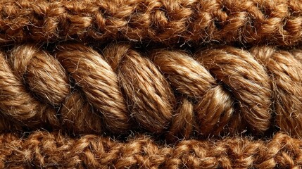 Coiled Rope Fiber Pattern Close Up