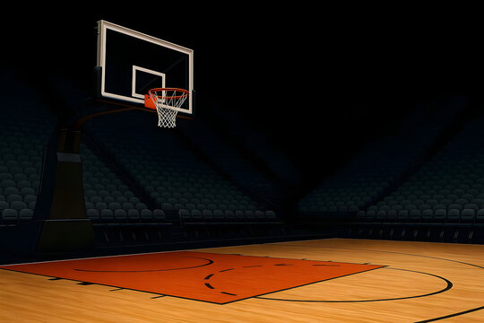 basketball hoop - left side angle