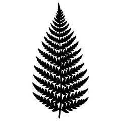 fern silhouette vector