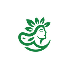 Nature goddess logo